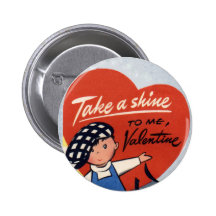 Vintage Kids Valentine Pins