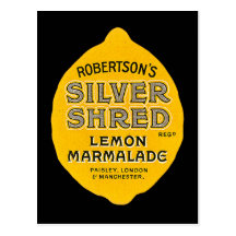 Vintage Lemon Marmalade Label Post Cards