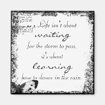 Vintage Life Dance Quote Magnet