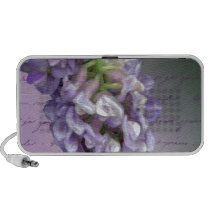 Vintage lilac charm speakers