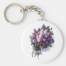 Vintage Lilacs Key Chains