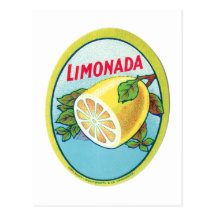 Vintage Limonada Label Postcards