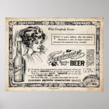 Vintage look Tannhaeuser Beer Print