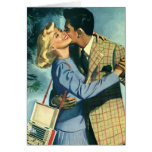 Vintage Love and Romance, Christmas Dance Greeting Card