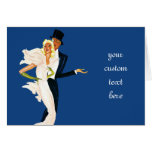 Vintage Love and Romance, Modern Wedding Couple Greeting Card