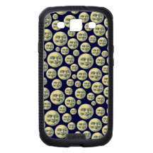 Vintage Man in the Moon Galaxy SIII Cases