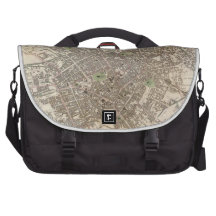 Vintage Map of Birmingham England (1839) Commuter Bags