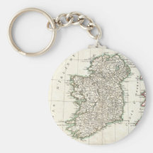 Vintage Map of Ireland (1771) Keychain