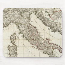 Vintage Map of Italy (1764) Mouse Pads