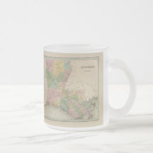 Vintage Map of Louisiana (1838) Coffee Mug