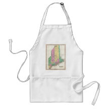 Vintage Map of Maine (1827) Apron