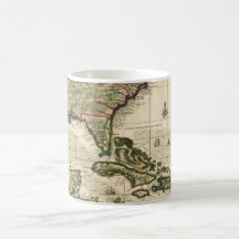 Vintage Map of The Americas (1733) Mugs