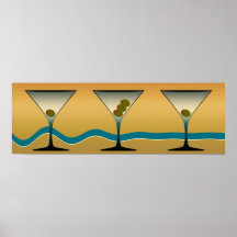 Vintage Martini Art Posters