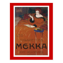 Vintage Mekka Cigarette Advertisement Postcards
