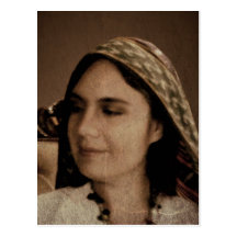 Vintage Mexican Girl Postcard