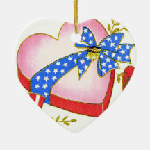 Vintage Military Valentine Ornament
