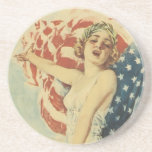 Vintage Military Women Coaster