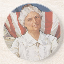 Vintage Military Women Coaster