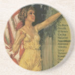 Vintage Military Women Coaster