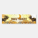 Vintage Moose Bumper Sticker