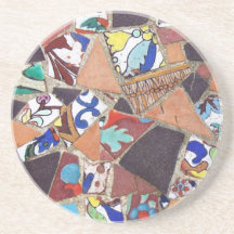 Vintage Mosaiic Tile Beverage Coaster