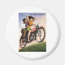 Vintage Motorcycle Magnet