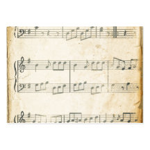 Vintage Music Sheet Business Cards