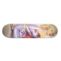 Vintage Naughty Handy Pin Up Girl Skate Decks