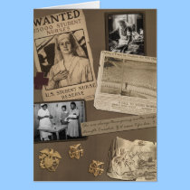 Vintage Nurse Greeting Card cards