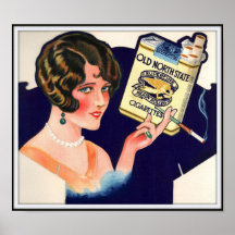 Vintage Old North State Cigarette Advertising 1928 Print