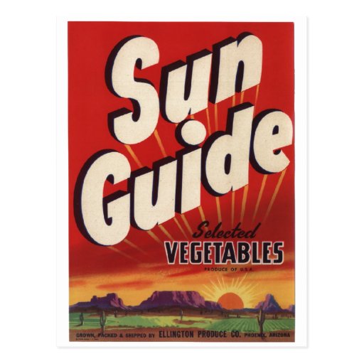 Vintage Old Retro Crate Product Goods Labels Post Card