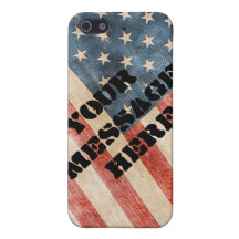 Vintage Painted Look American Flag iPhone 5 Covers