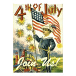 Vintage Patriotic 4th of July Invitations