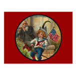 Vintage_Patriotic Boy and Horse_Postcard
