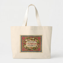 Vintage Perfume Label Tote Bags
