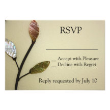 Vintage Petals RSVP Invitation