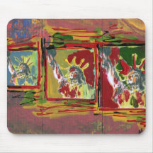Vintage Peter Max style Liberties Mousepad