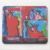 Vintage Peter Max style Liberties Mousepad