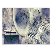 Vintage Phonograph and Music Photo Print