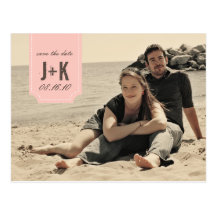 Vintage Photo Save the Date Template Post Card