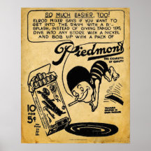 Vintage Piedmont Cigarette Print