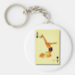 vintage pin up ace keychains