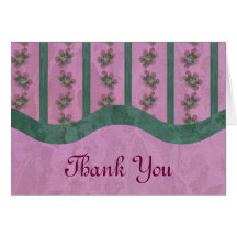 Vintage Pink and Green Florals Cards