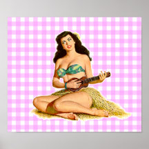 Vintage Pinup Lady Posters