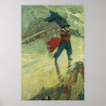 Vintage Pirates; The Flying Dutchman, Howard Pyle Poster