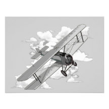 Vintage Plane Custom Announcements