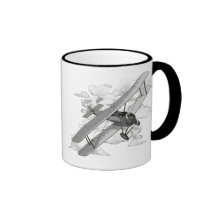 Vintage Plane Mugs