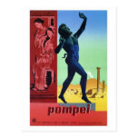 Vintage Pompeii Italian travel poster Postcards