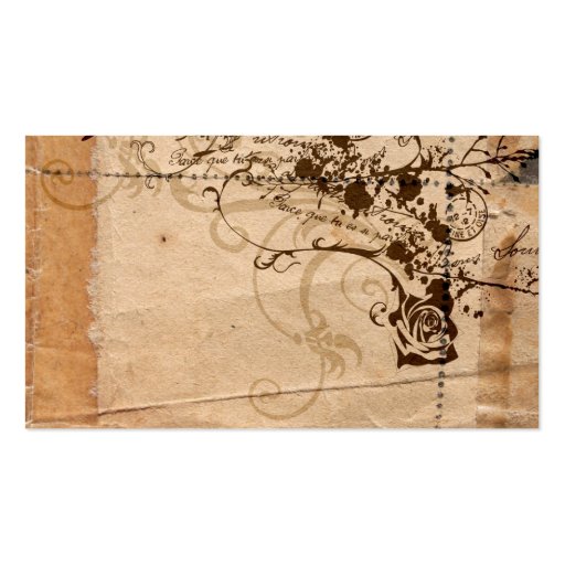 Vintage Profile Card Business Card