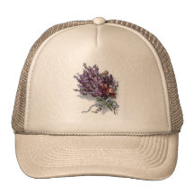 Vintage Purple Bouquet Hat